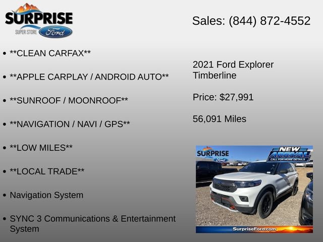 Certified 2021 Ford Explorer Timberline AWD/4WD image 6