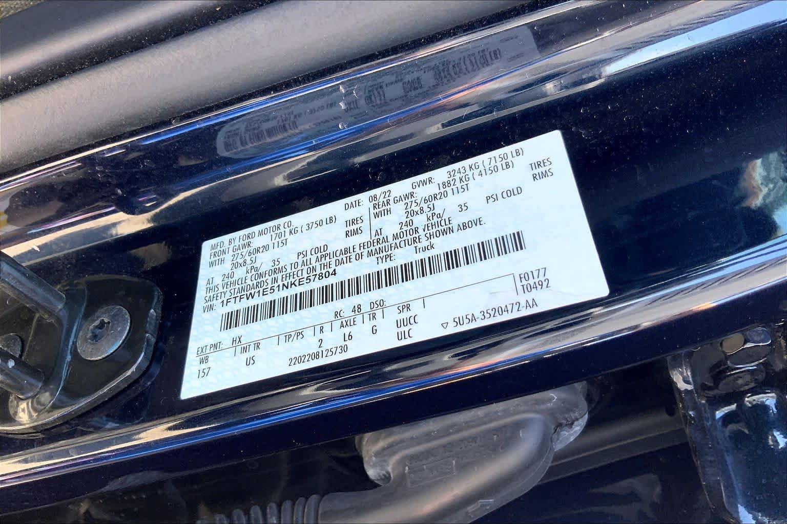 Certified 2022 Ford F150 XLT w/ Equipment Group 302A High AWD/4WD image 33