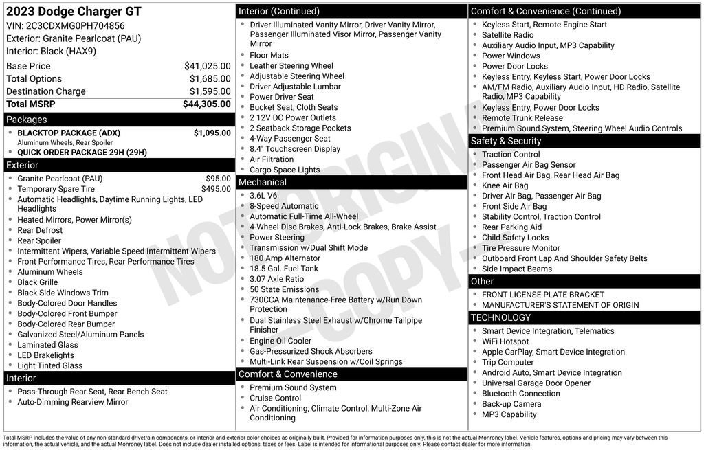 Used 2023 Dodge Charger GT w/ Blacktop Package image 5