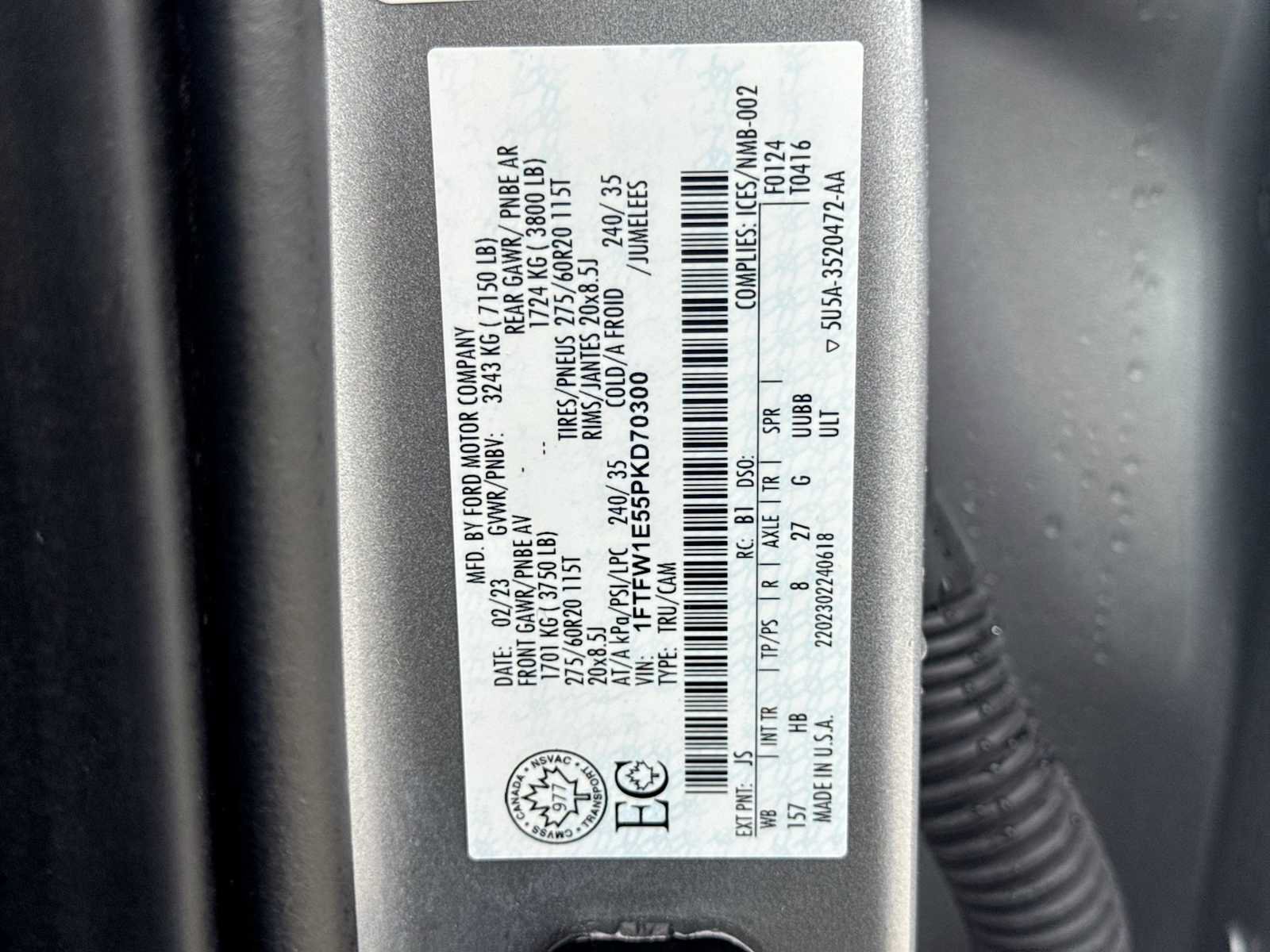 Certified 2023 Ford F150 Lariat w/ Equipment Group 502A High AWD/4WD image 35