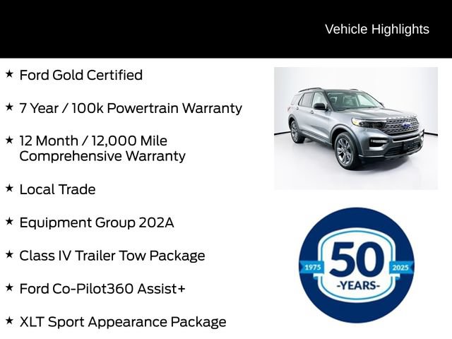 Certified 2024 Ford Explorer XLT w/ Equipment Group 202A AWD/4WD image 6