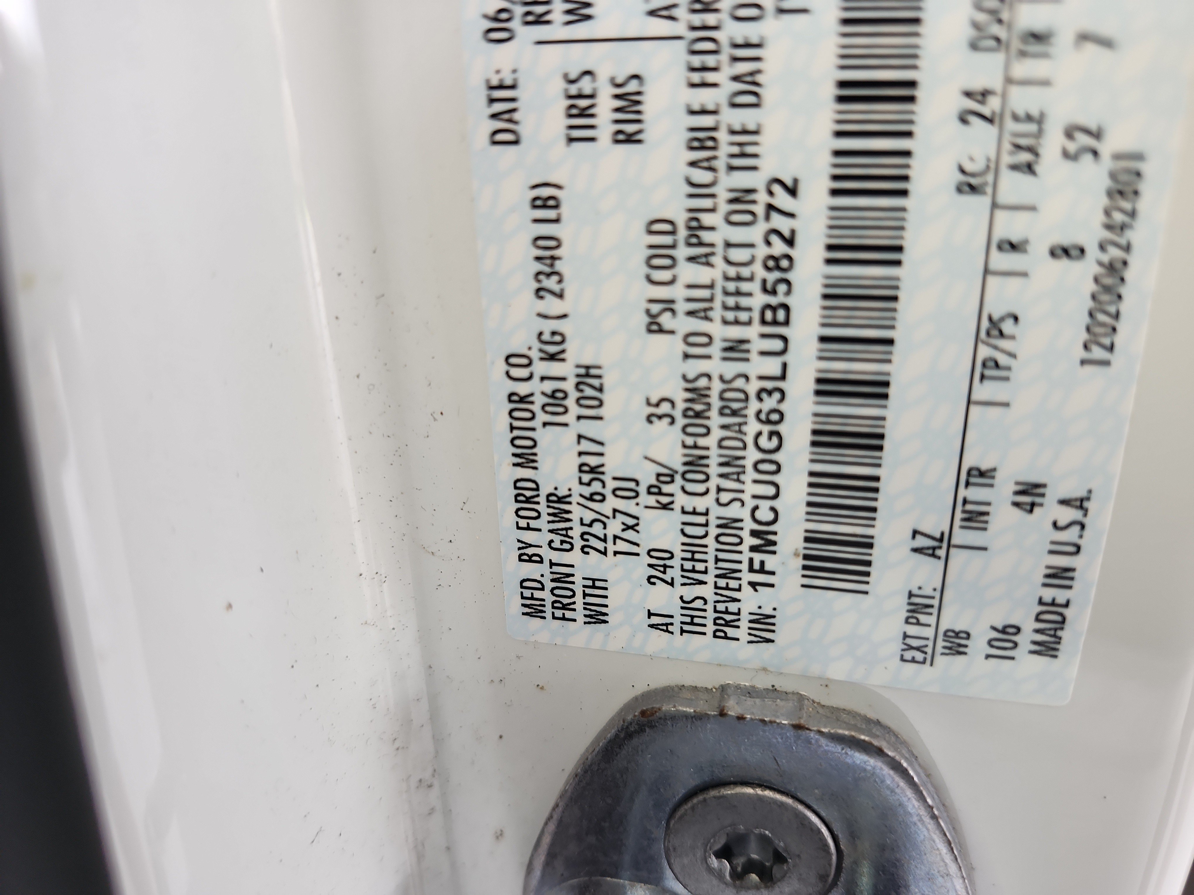 Certified 2020 Ford Escape SE FWD image 21