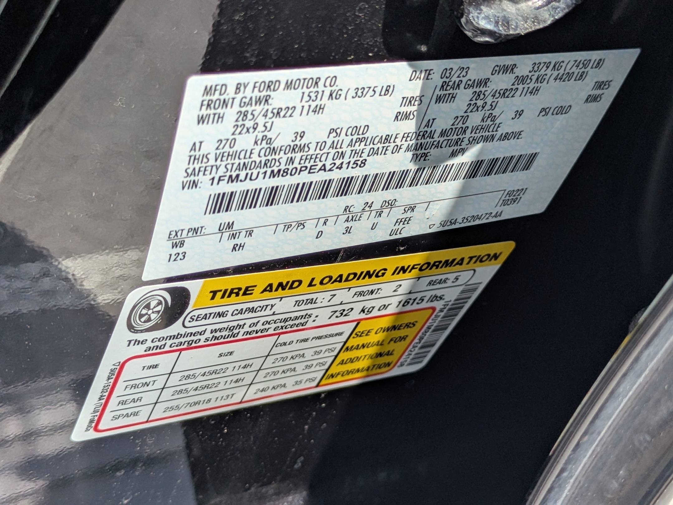 Certified 2023 Ford Expedition Platinum AWD/4WD image 44
