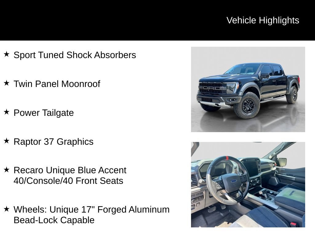 Certified 2023 Ford F150 Raptor w/ Raptor 37 Performance Package AWD/4WD image 21