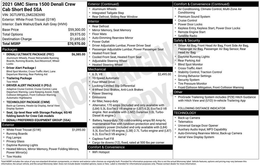 Used 2021 GMC Sierra 1500 Denali w/ Denali Ultimate Package AWD/4WD image 11