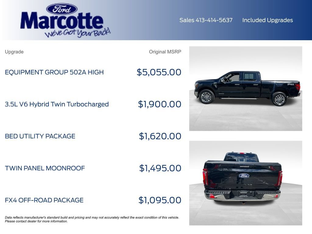 Certified 2024 Ford F150 Lariat w/ Equipment Group 502A High AWD/4WD image 5
