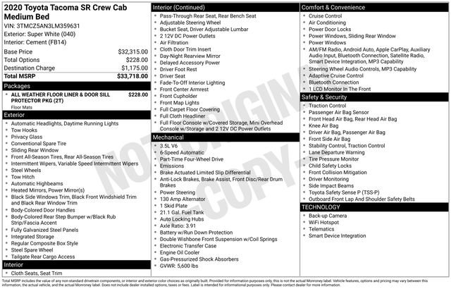 Used 2020 Toyota Tacoma SR image 22