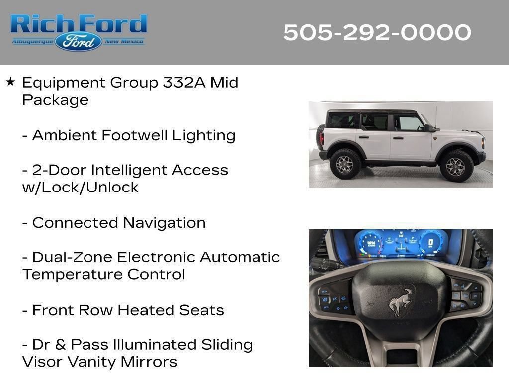 Certified 2025 Ford Bronco Badlands AWD/4WD image 52