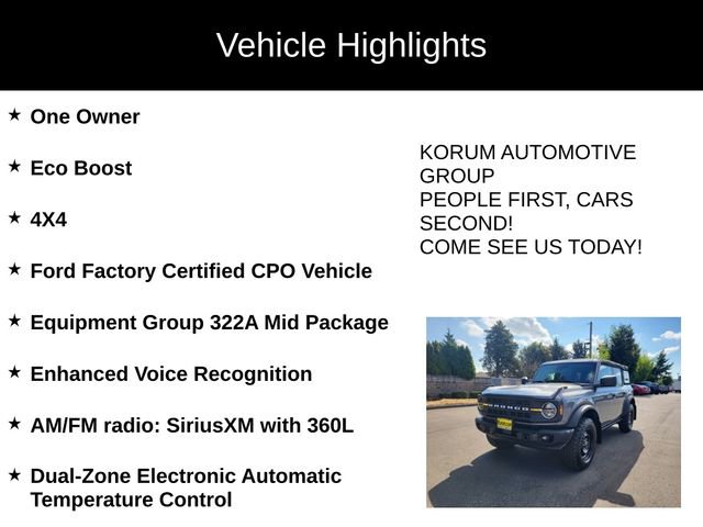 Certified 2023 Ford Bronco Black Diamond image 4