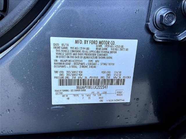 Certified 2018 Ford EcoSport Titanium AWD/4WD image 19