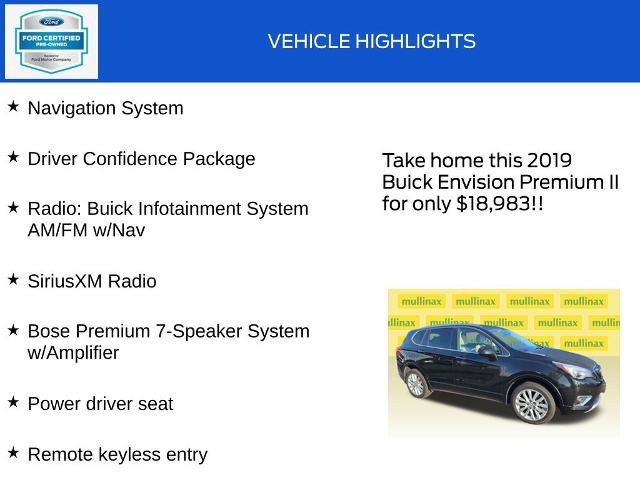 Used 2019 Buick Envision Premium w/ Driver Confidence Package AWD/4WD image 18