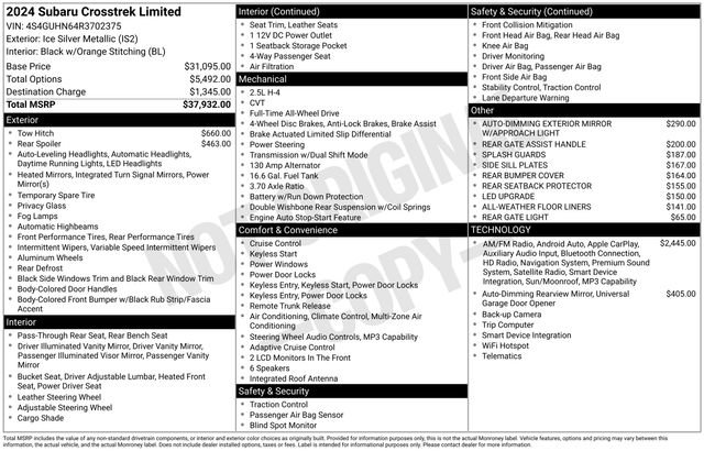 Used 2024 Subaru Crosstrek 2.5i Limited image 4