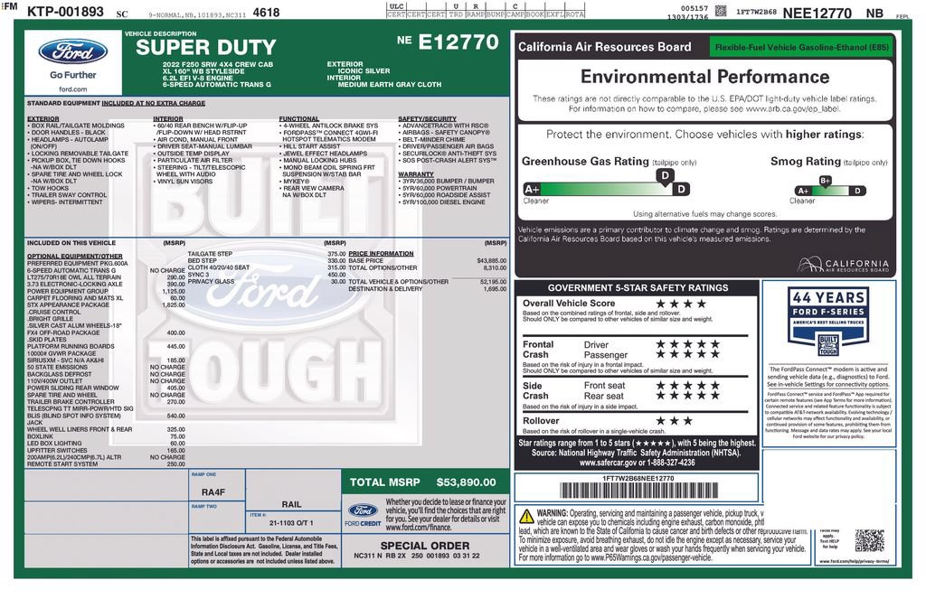 Certified 2022 Ford F250 XL w/ STX Appearance Package AWD/4WD image 31