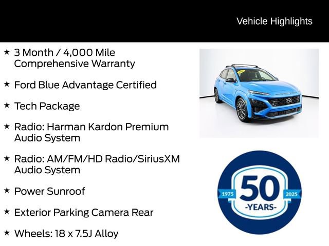 Used 2022 Hyundai Kona N Line w/ Tech Package AWD/4WD image 6