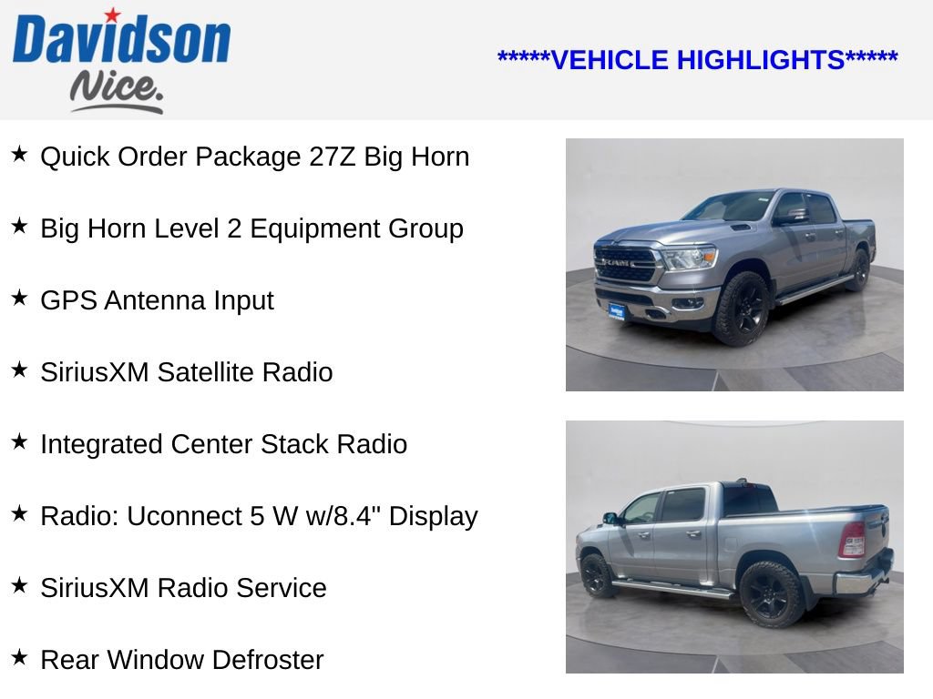 Used 2022 RAM 1500 Big Horn AWD/4WD image 4