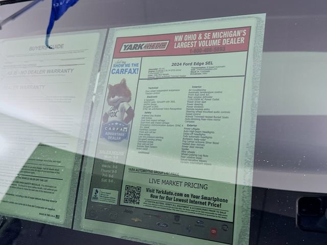 Certified 2024 Ford Edge SEL w/ Convenience Package image 15