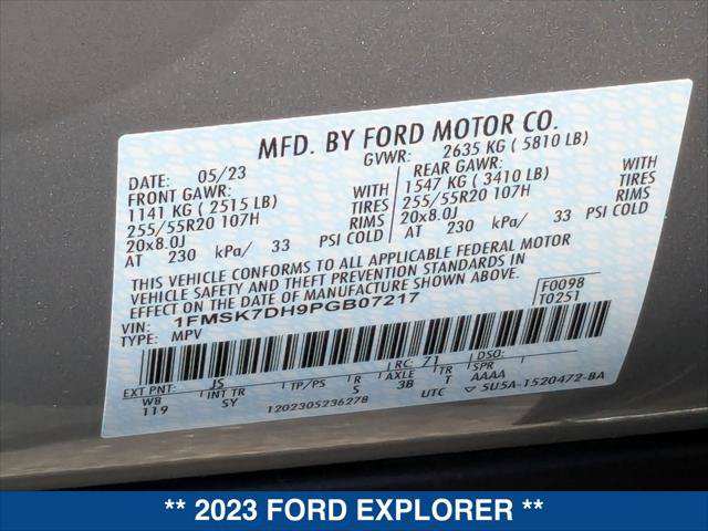 Certified 2023 Ford Explorer XLT w/ Equipment Group 202A RWD image 24