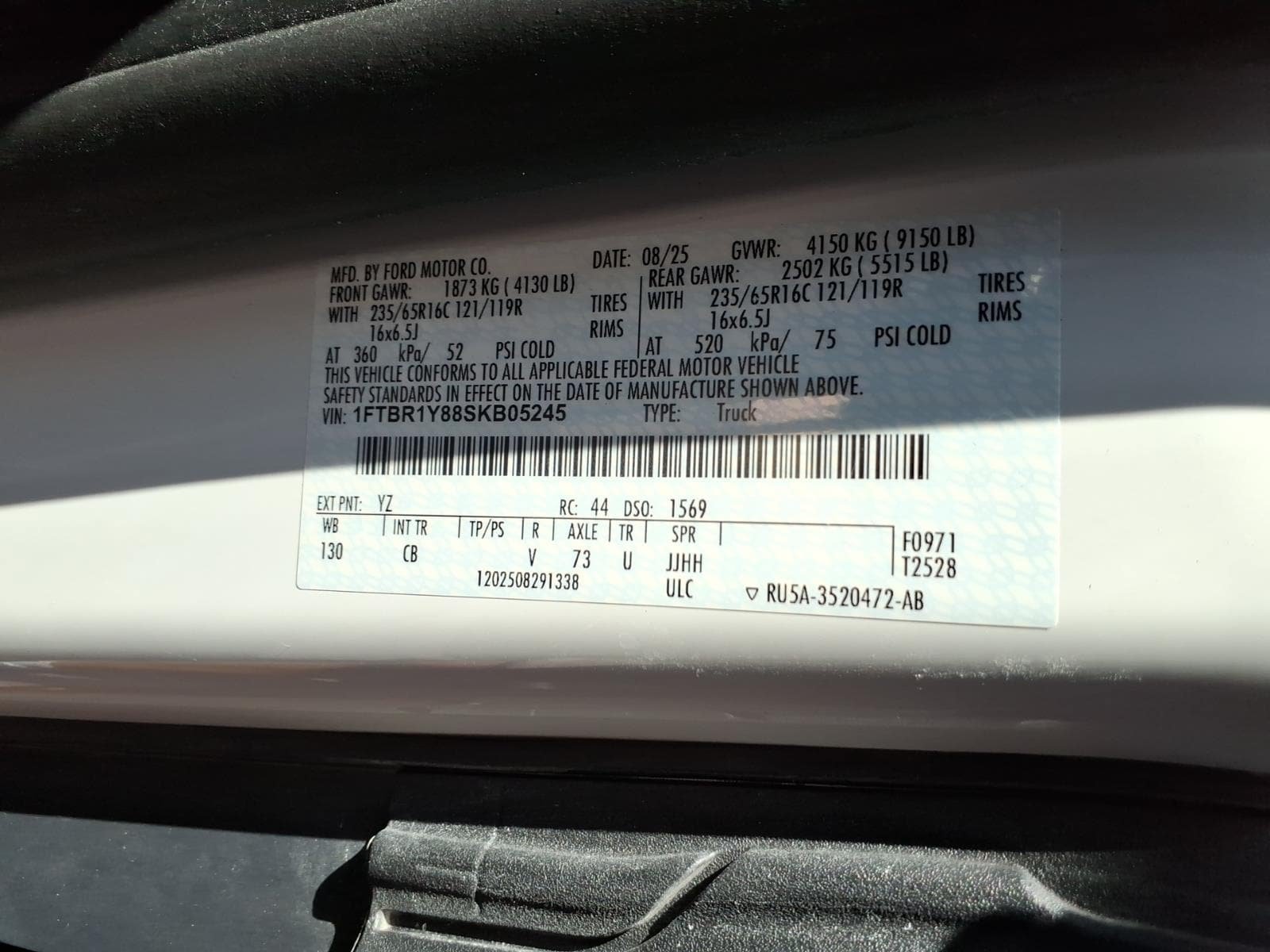 Certified 2025 Ford Transit 250 Low Roof w/ Exterior Upgrade Package RWD image 24