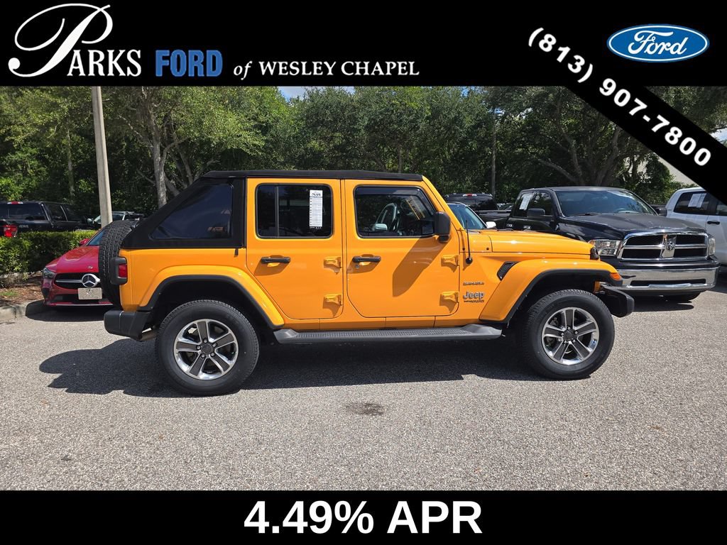Used 2021 Jeep Wrangler Unlimited Sahara AWD/4WD image 4
