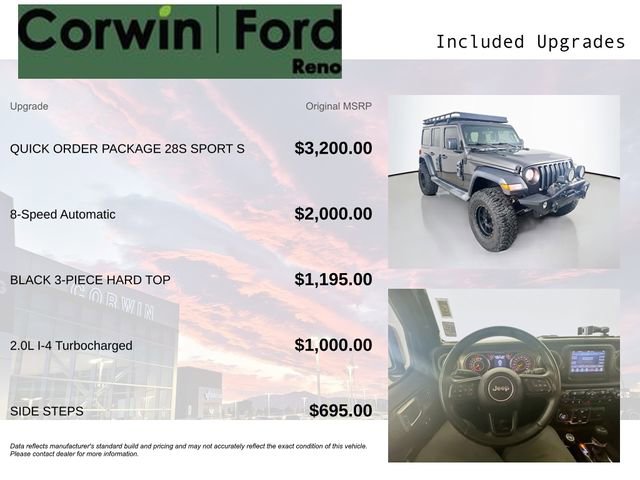 Used 2019 Jeep Wrangler Unlimited Sport S AWD/4WD image 3