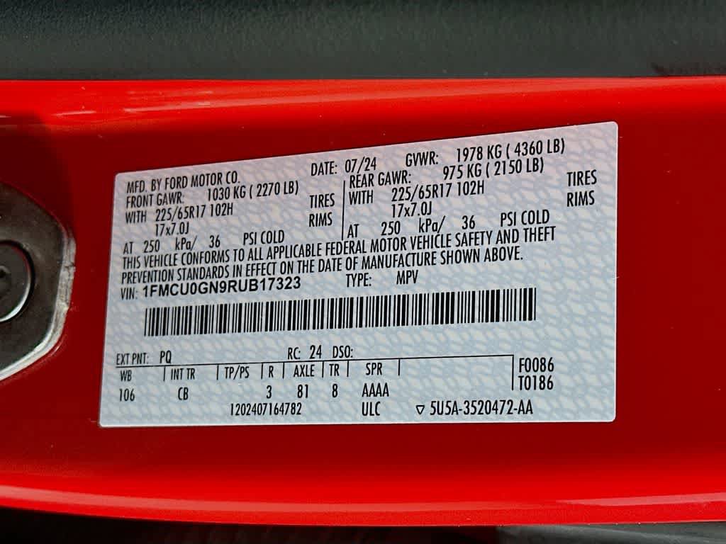 Certified 2024 Ford Escape Active FWD image 26