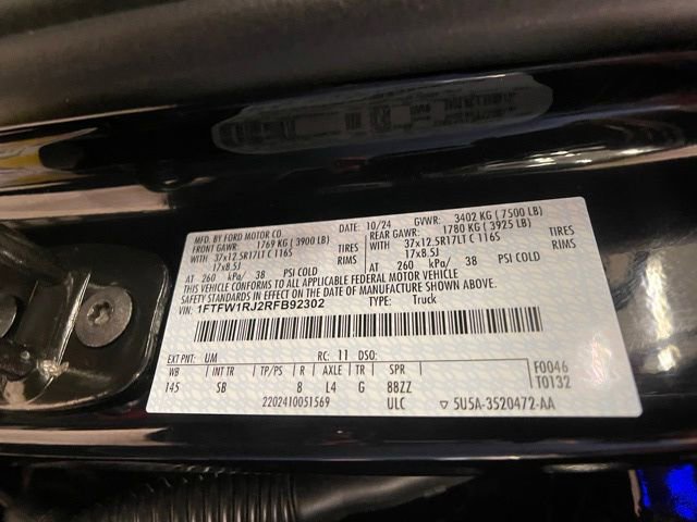 Certified 2024 Ford F150 Raptor w/ Equipment Group 803A Raptor R image 50