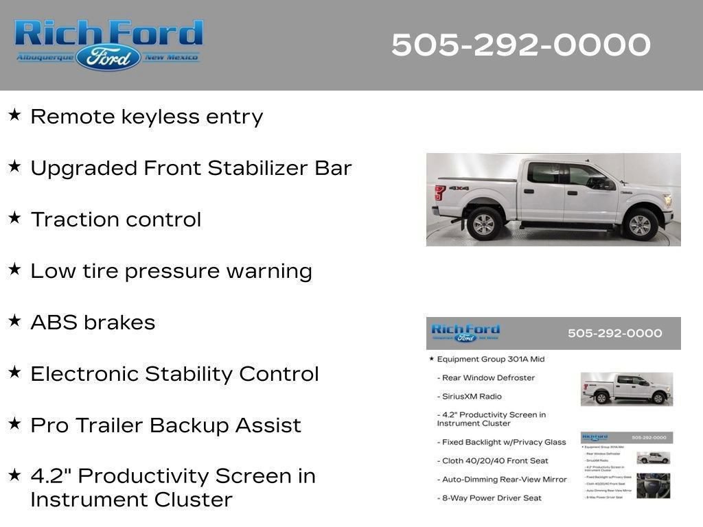 Certified 2020 Ford F150 XLT w/ Equipment Group 301A Mid AWD/4WD image 86