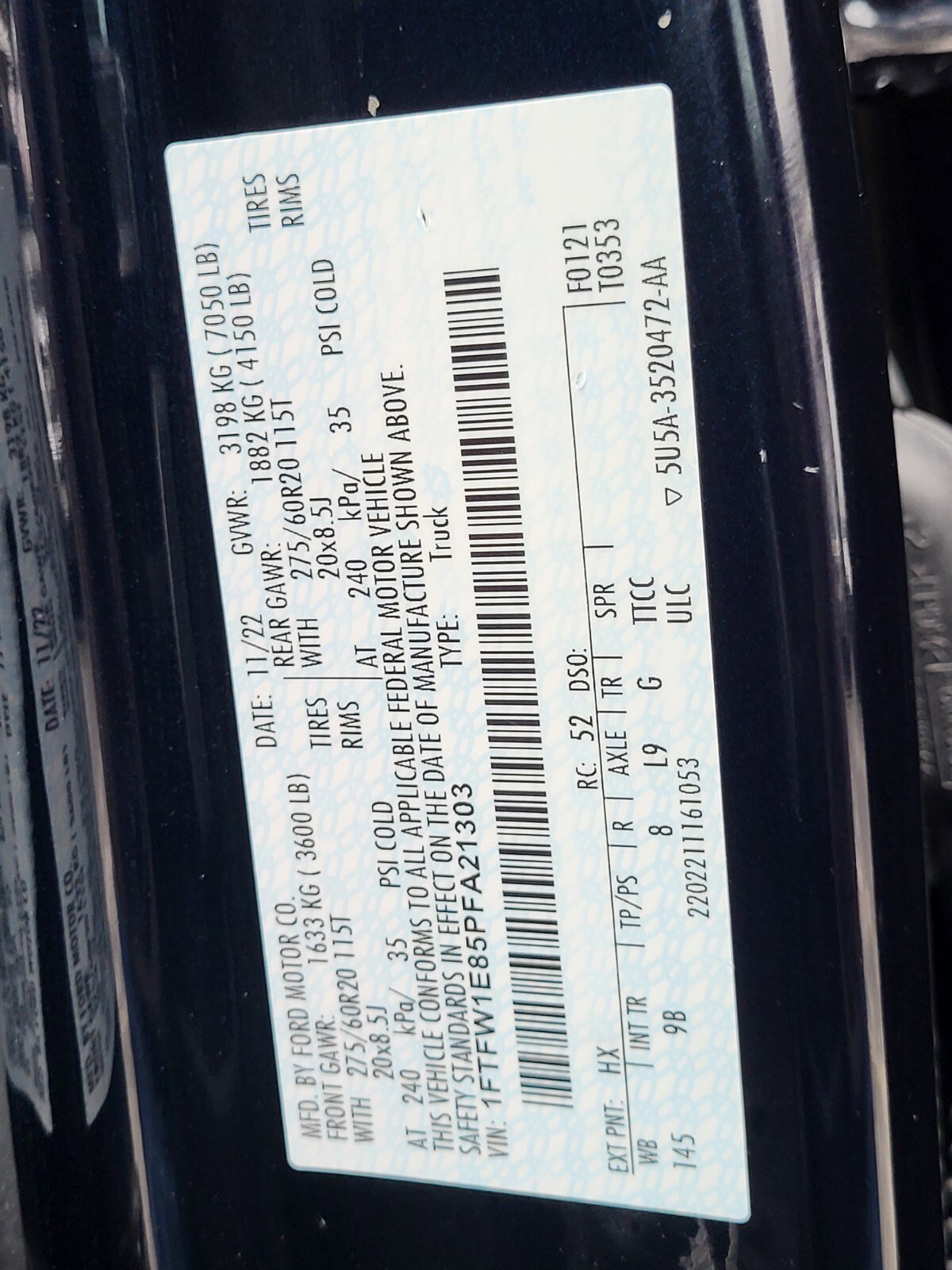 Certified 2023 Ford F150 Platinum w/ Equipment Group 701A High image 36