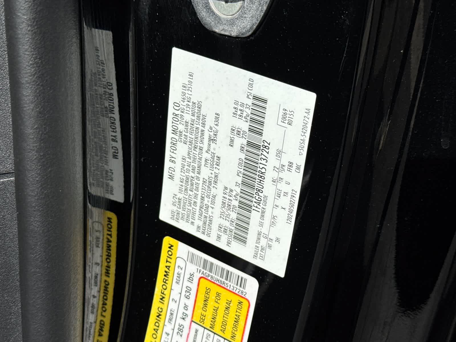 Certified 2024 Ford Mustang Premium RWD image 28
