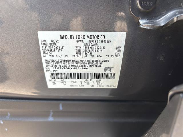Certified 2022 Ford Explorer XLT w/ Equipment Group 202A AWD/4WD image 21