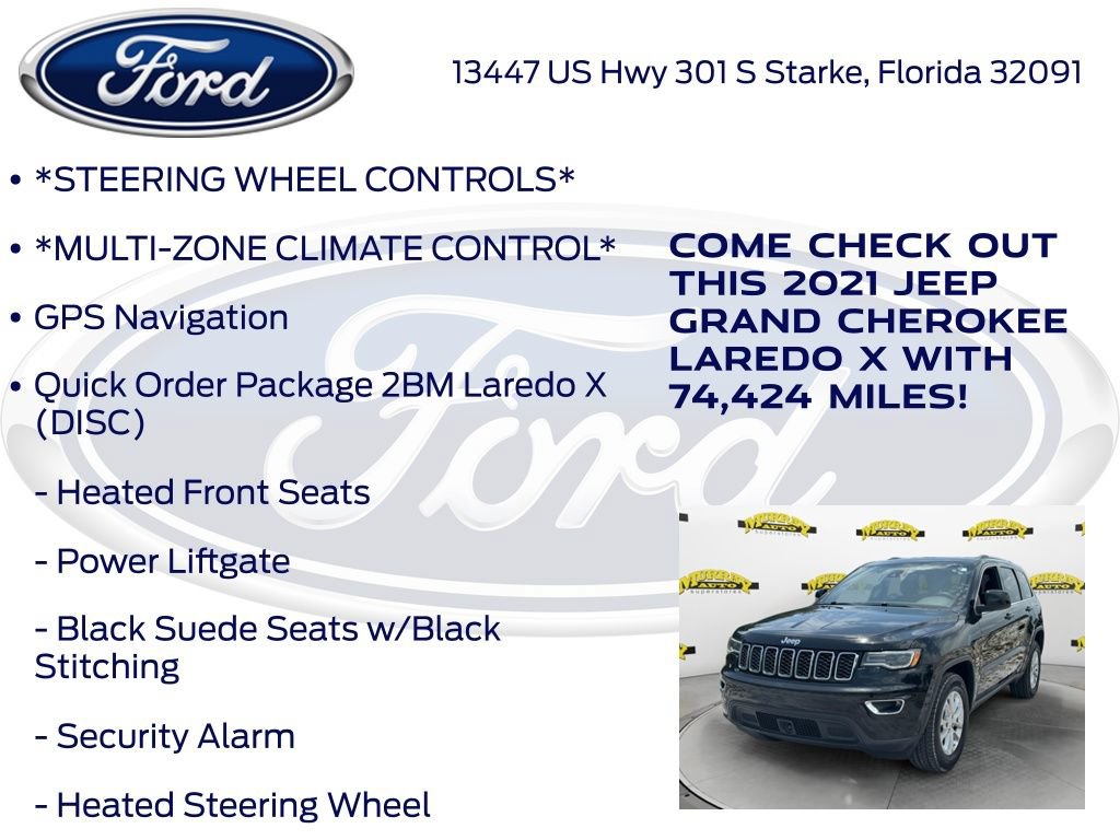 Used 2021 Jeep Grand Cherokee Laredo X AWD/4WD image 17