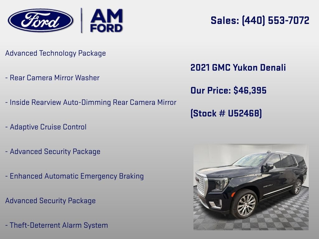 Used 2021 GMC Yukon Denali w/ Denali Premium Package AWD/4WD image 24