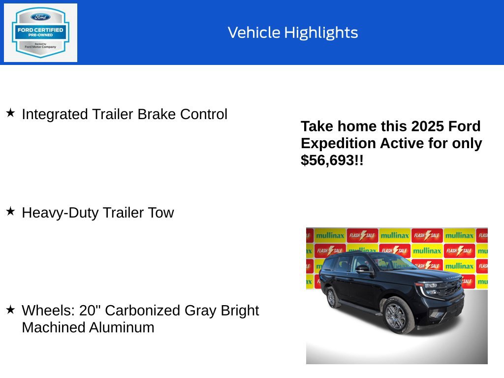 Certified 2025 Ford Expedition Active AWD/4WD image 20