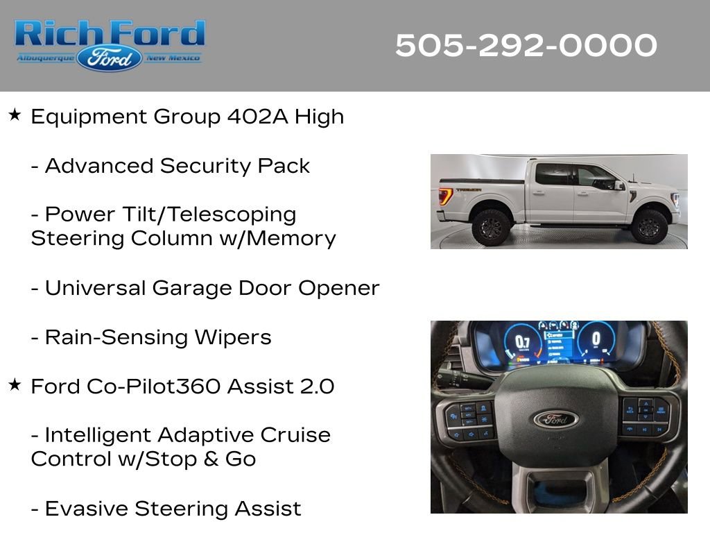 Certified 2023 Ford F150 Tremor w/ Equipment Group 402A High AWD/4WD image 27