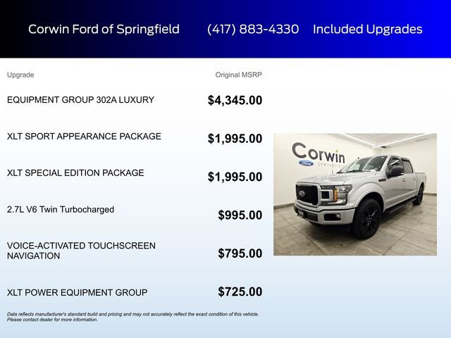 Certified 2020 Ford F150 XLT w/ Equipment Group 302A Luxury AWD/4WD image 5