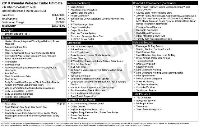 Used 2019 Hyundai Veloster Turbo Ultimate image 24