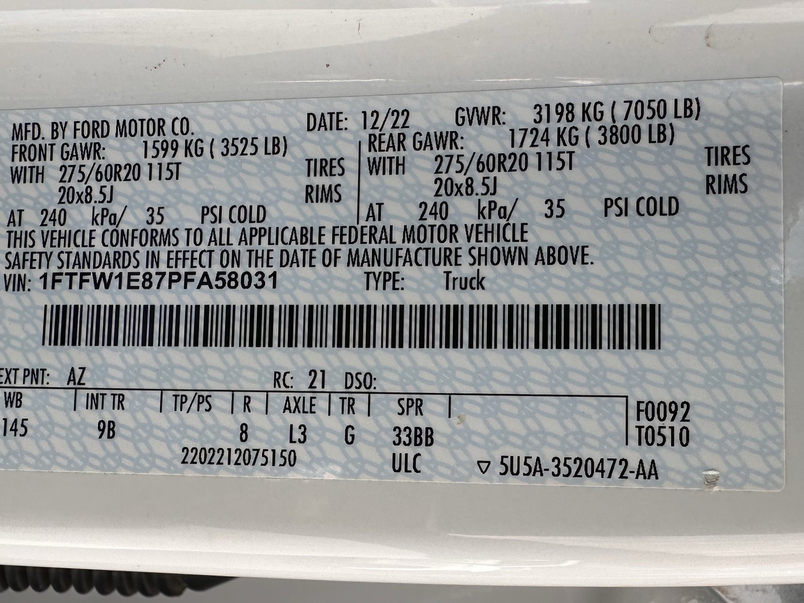 Certified 2023 Ford F150 Platinum w/ Equipment Group 701A High AWD/4WD image 33