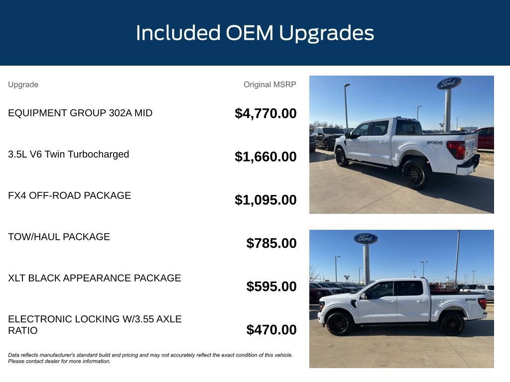 Certified 2024 Ford F150 XLT w/ Equipment Group 302A MID image 12