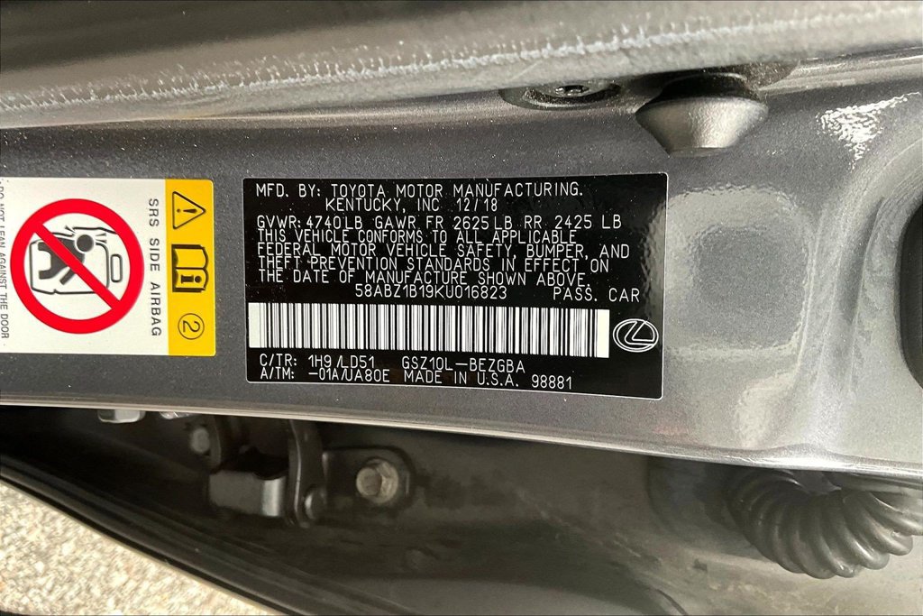 Used 2019 Lexus ES 350 w/ Premium Package FWD image 10