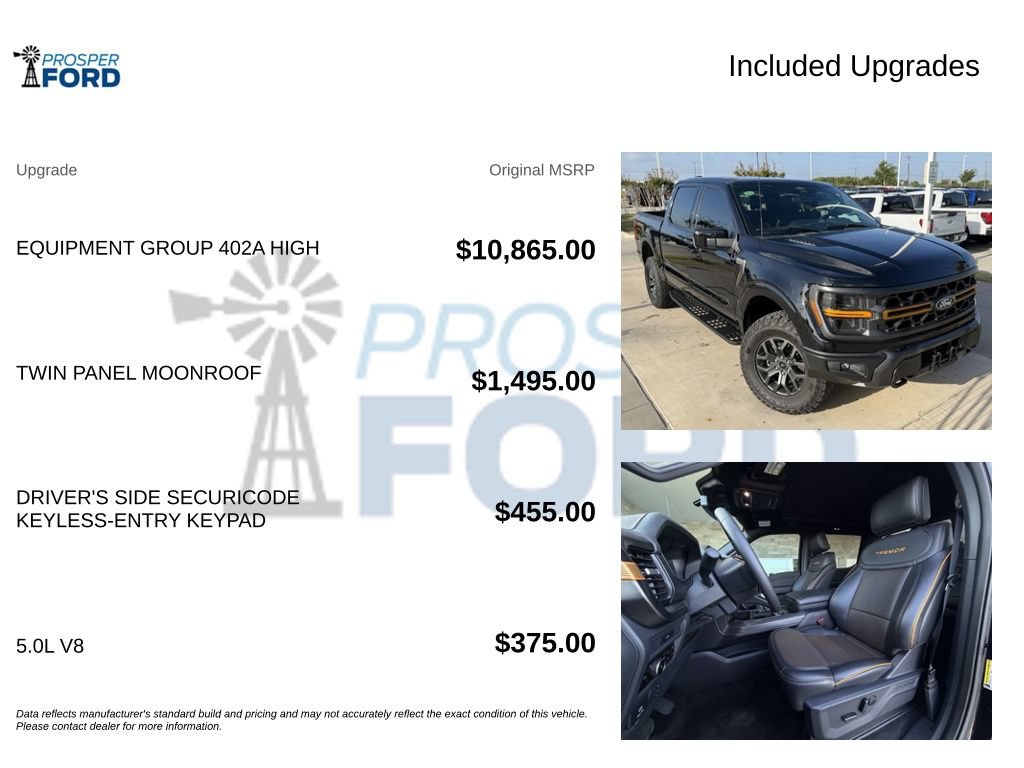 Certified 2026 Ford F150 Tremor w/ Equipment Group 402A High AWD/4WD image 3