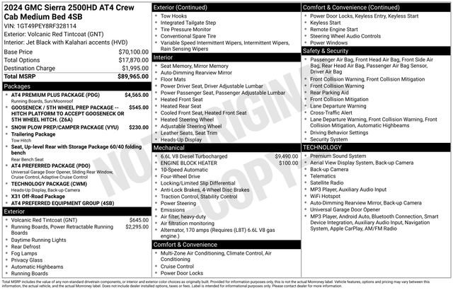 Used 2024 GMC Sierra 2500 AT4 w/ AT4 Premium Plus Package AWD/4WD image 27