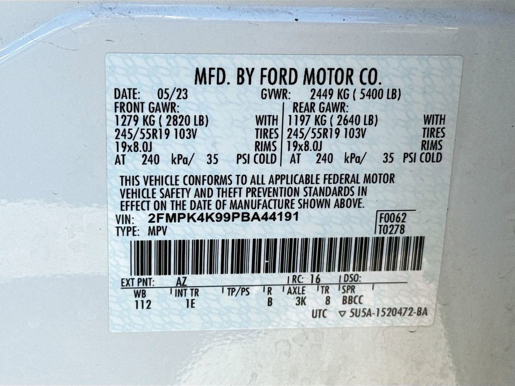 Certified 2023 Ford Edge Titanium w/ Equipment Group 301A AWD/4WD image 23