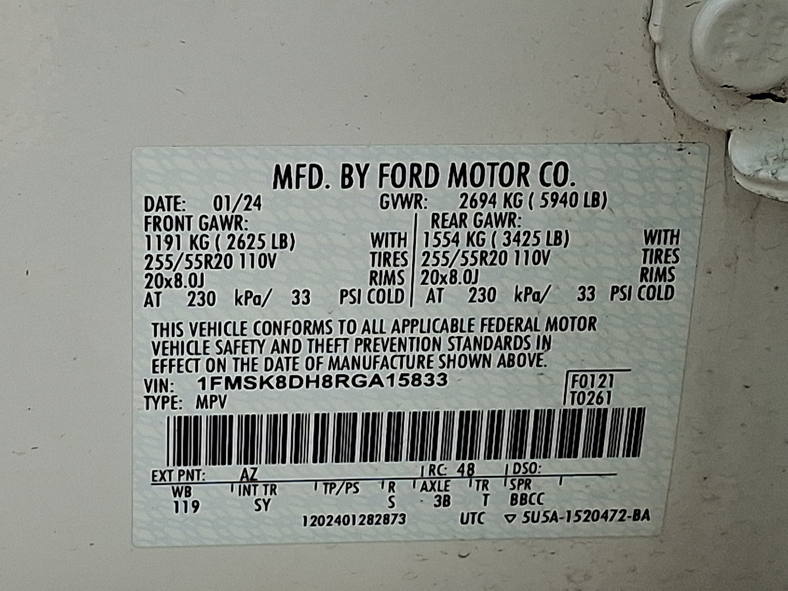 Certified 2024 Ford Explorer XLT w/ Equipment Group 202A AWD/4WD image 27