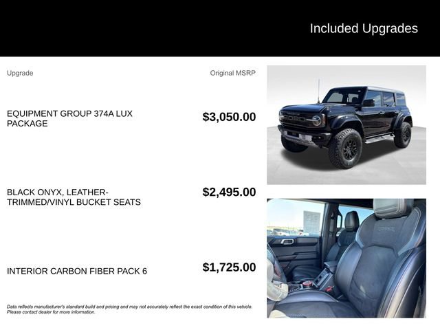 Certified 2023 Ford Bronco Raptor AWD/4WD image 5