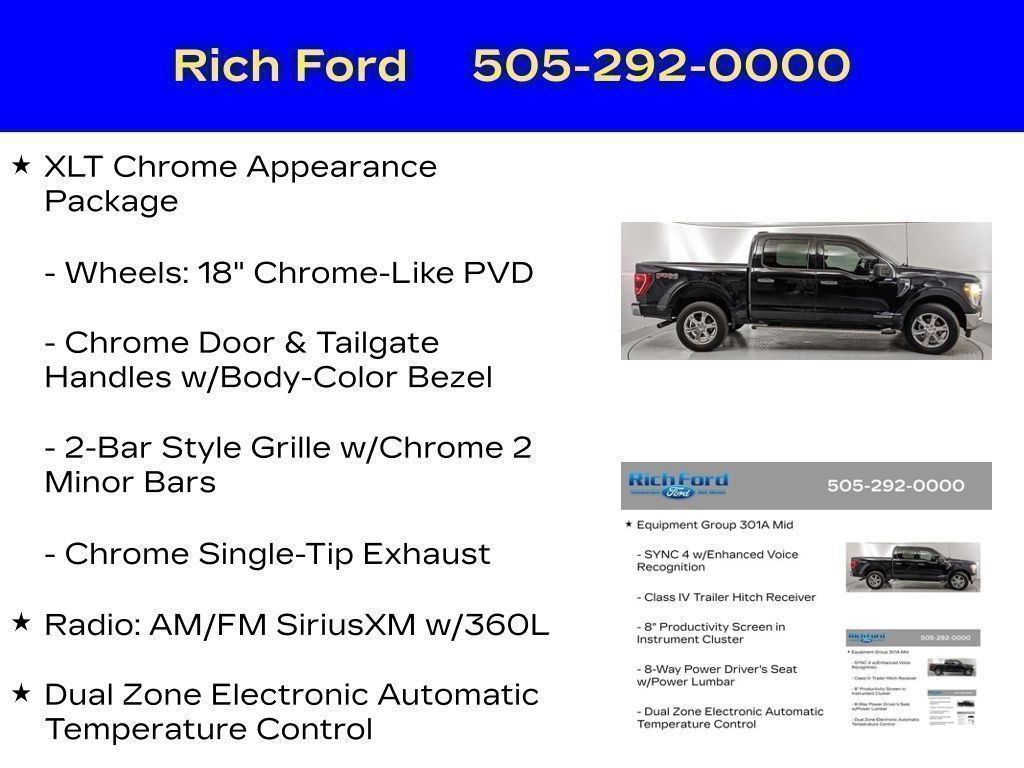 Certified 2023 Ford F150 XLT w/ Equipment Group 301A Mid AWD/4WD image 52