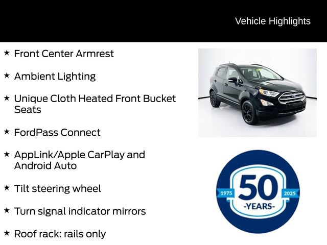 Certified 2019 Ford EcoSport SE w/ SE Convenience Package FWD image 16