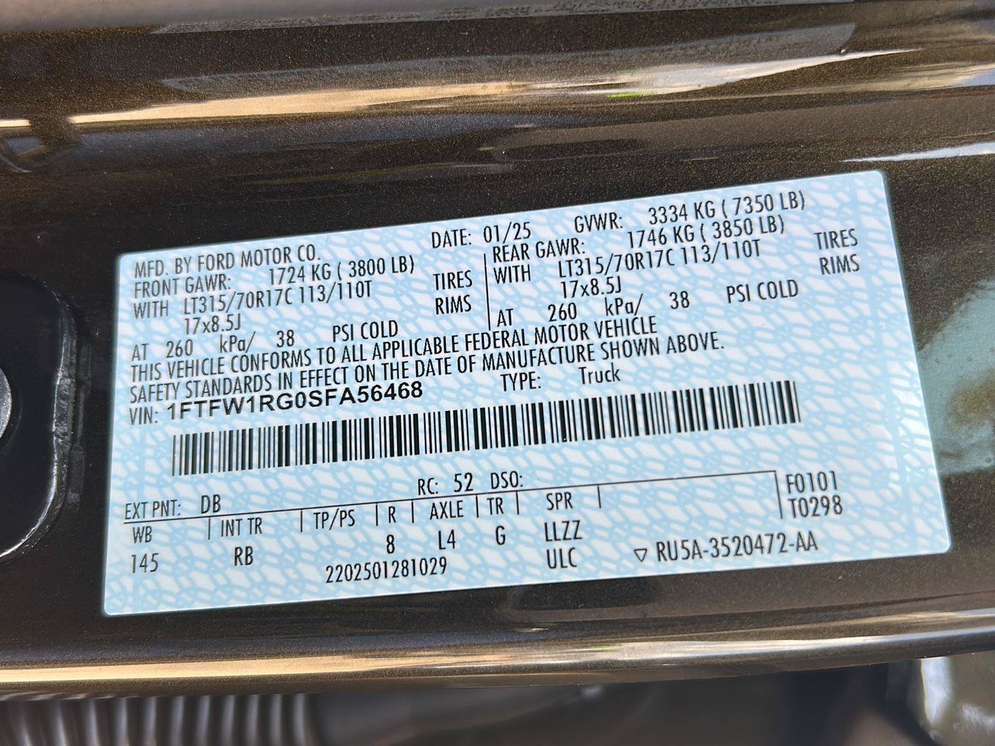 Certified 2025 Ford F150 Raptor AWD/4WD image 36
