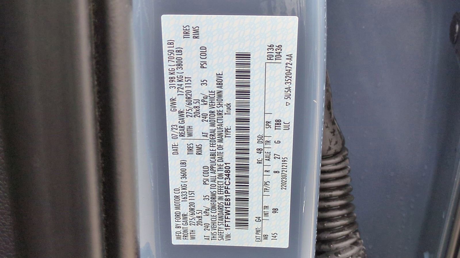 Certified 2023 Ford F150 Platinum w/ Equipment Group 701A High image 41