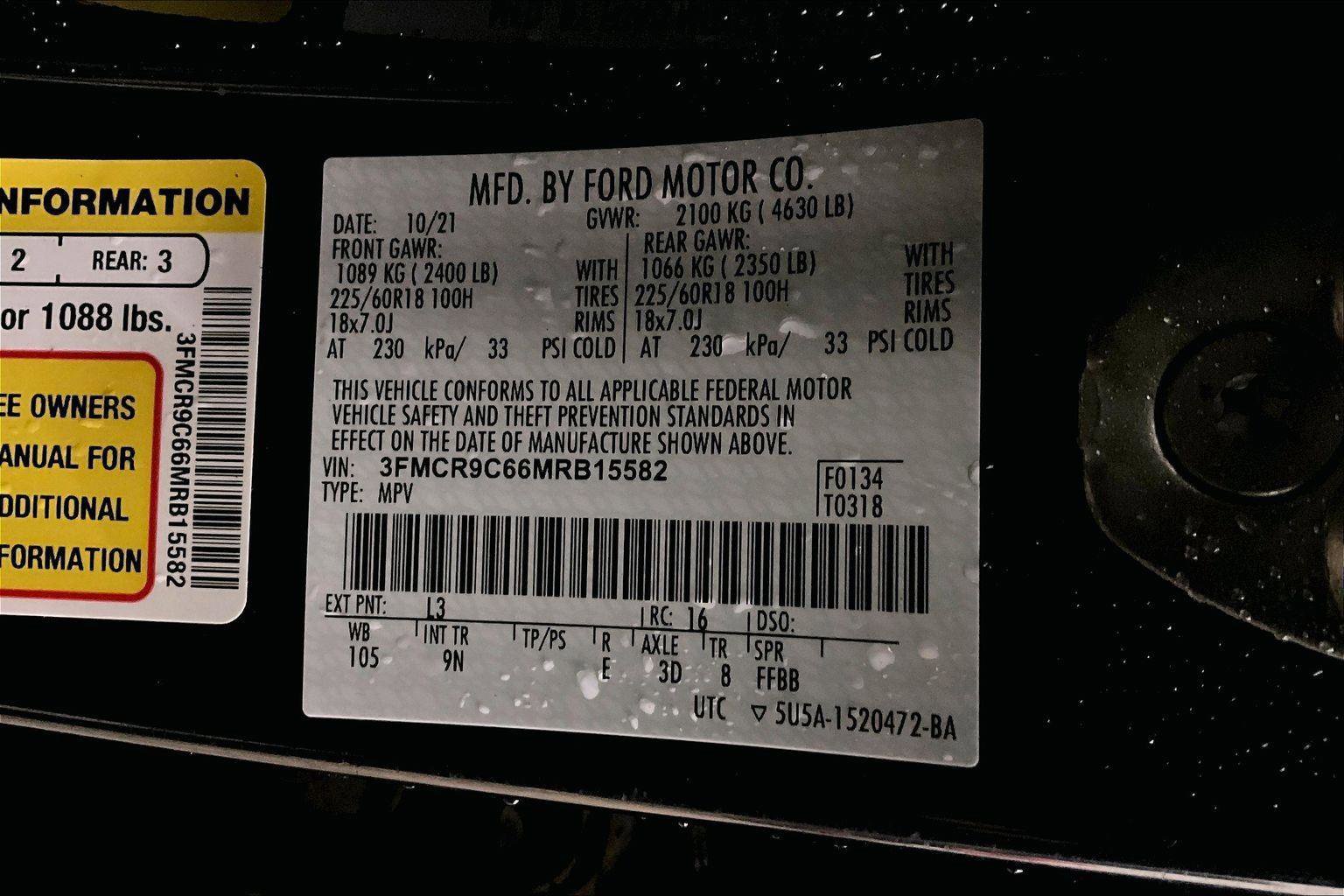 Certified 2021 Ford Bronco Sport Outer Banks image 32