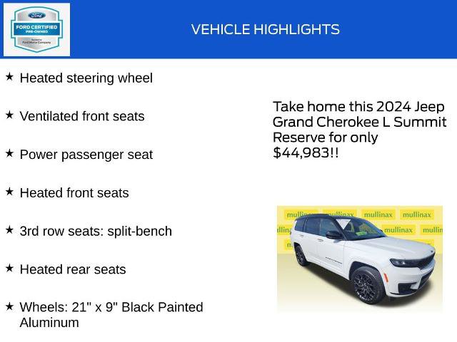 Used 2024 Jeep Grand Cherokee L Summit AWD/4WD image 20